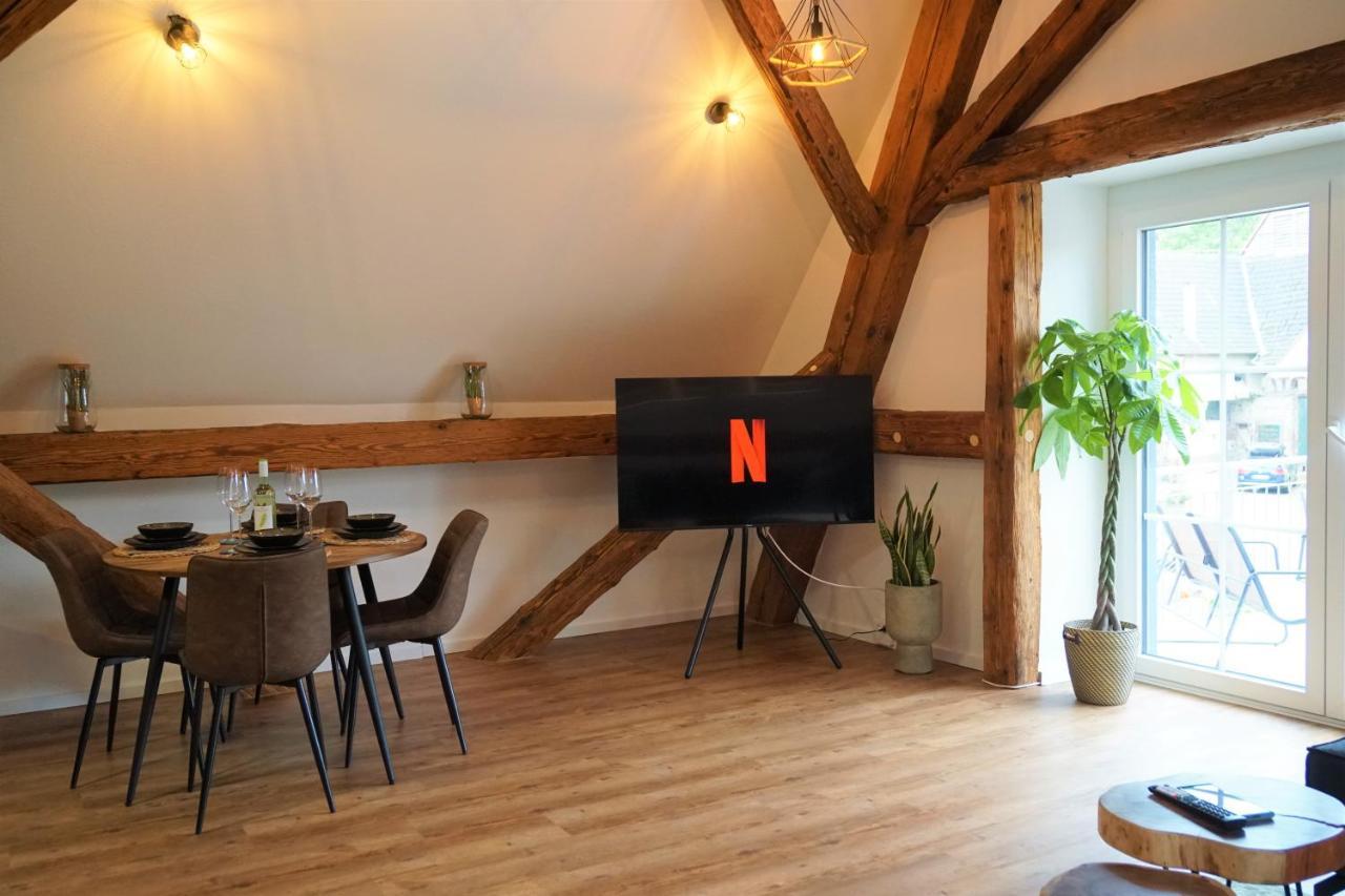 Galerie-Wohnung I Sanierter Pferdestall I Europapark I Boxspring I Nespresso 키펜하임 외부 사진
